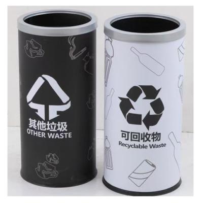 China Sustainable Round Indoor Outdoor Public Garbage Bin for sale