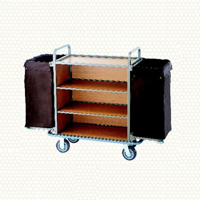 China Hotel Hotel Room Service Trolleys Carts, Wooden Serving Trolley for sale