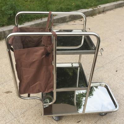 China Hotel Knocked Down Strong Structure Laundry Cart for sale