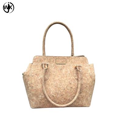 China New Arrival Designer Handbag Handmade Cork Bag Natural Cork Wooden Saddle Bag Handbags Durable and Superior Cork Material for sale