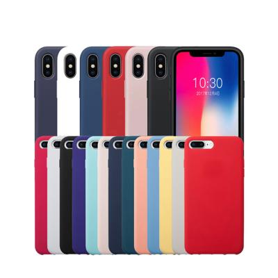 China Universal Liquid Silicone Soft Phone Case For iPhone7 8 X For iPhone 7 8 X for sale