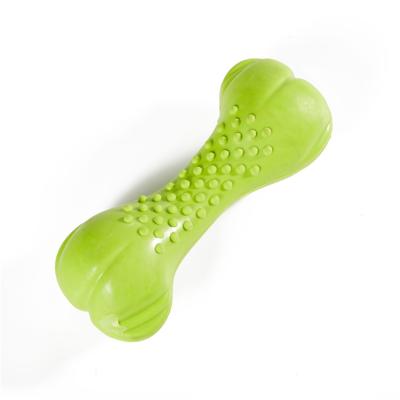 China Sustainable Wholesale Pet Product Rubber Bone Shaped Chew Toy For Dogs for sale