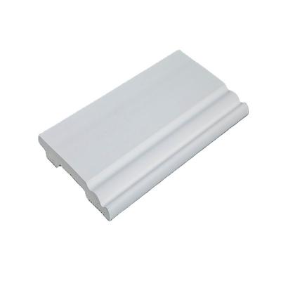 China Modern Wholesale Lightweight PS Waterproof Easy Install Skirting Board Baseboard for sale