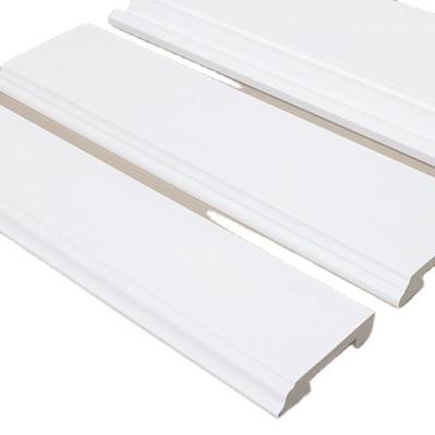 China Modern Home Decorative Flooring PS White Waterproof Easy Install Skirting Strip Skirting for sale