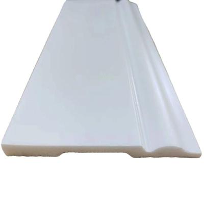 China Modern Waterproof Easy Installation Floor Accessories Decorative White Color Flooring Skirting Skirting Molding for sale