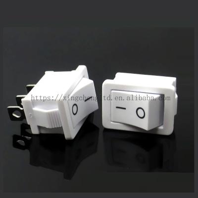 China 2Position Rocker Switch KCD1-102 15x21mm 3pins 2Position 15MM X 21MM White for sale