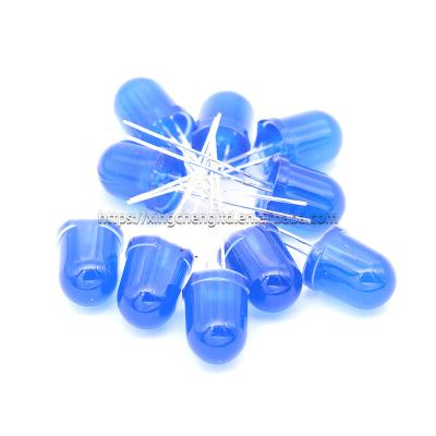 China 3C Digital Product F10 10MM LED Lamp Bead Blue Light Dip Light Emitting Diode for sale