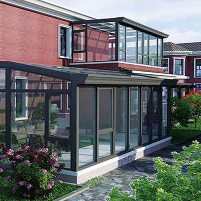 China Viable CLEARVIEW With Foldable Sunroom Balcony Door Arc Glass Cover for sale