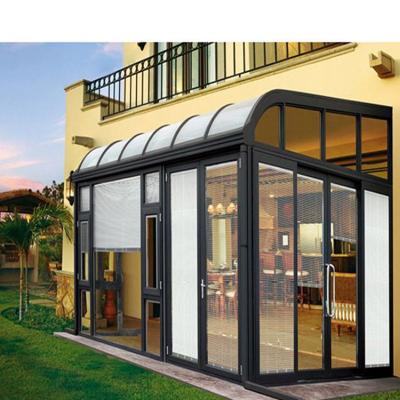 China CLEARVIEW Retractable Pool Deck Enclosure Polycarbonate Retractable Sunroom for sale