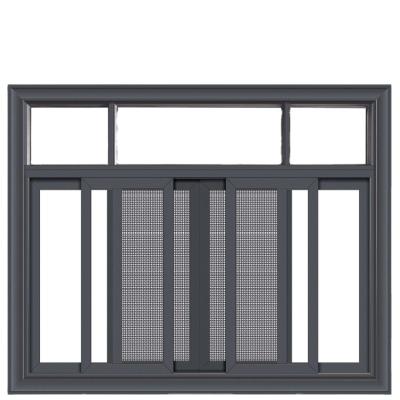 China Magnetic Glass Aluminum Screen Clearview Curtain Sliding Doors And Aluminum Blind Windows for sale