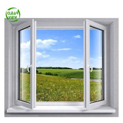 China Hot Sale Sectional Swing Design Aluminum Casement Windows Tempered Glaze Glass Windo for sale