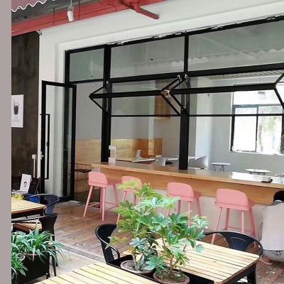 China Aluminum Vertical Folding Folding Door And Screen CLAERVIEW Push Fold Window for sale