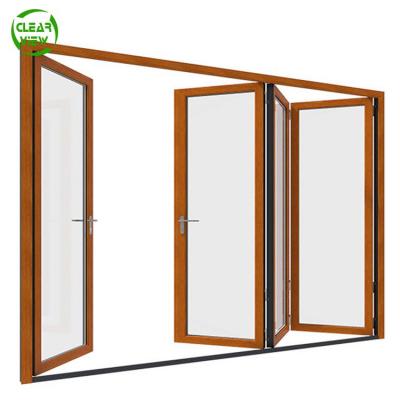 China Fold Sliding Aluminum Bi-fold Window Folding Doors China for sale