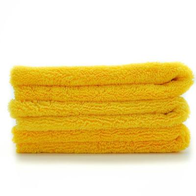 China 450gsm Double Pile Edgeless Microfiber Detailing Towels For Car Wash Cleaning for sale