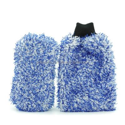 China White 24X14X7CM Mixed Color Plush Quick Dry/Blue Microfiber Car Cleaning Auto Detailing Polishing Sponge for sale