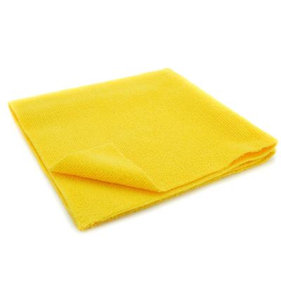 China Yellow Multipurpose Wholesale 250gsm Microfiber Microfiber Detailing Towel For Car Wash Cleaning Cloth 40cm x 40cm for sale