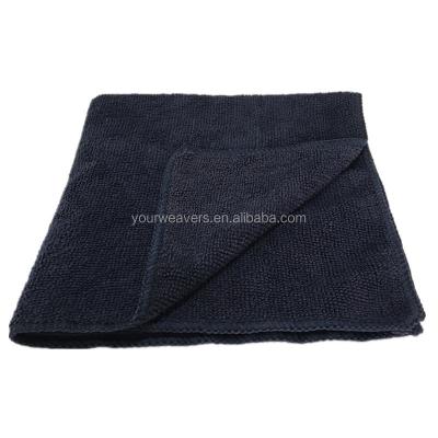 China Black 220GSM 30x30cm Microfiber Wash Towel Super Absorbent Multipurpose Car Cleaning Cloths From China Factory for sale