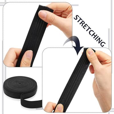 China Underwear black color silicone backed elastic band silicone non-slip stitching elastic strap for sale