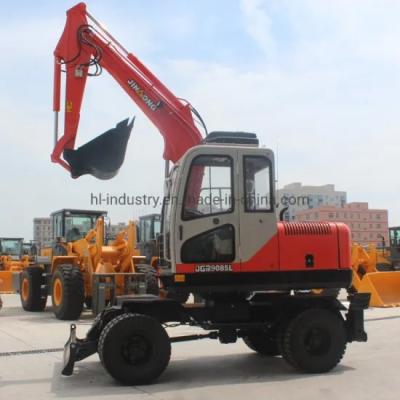 China Excavator Company New 9t Long Reach Wheel Excavator Arms Wheel Excavator With Hammer for sale