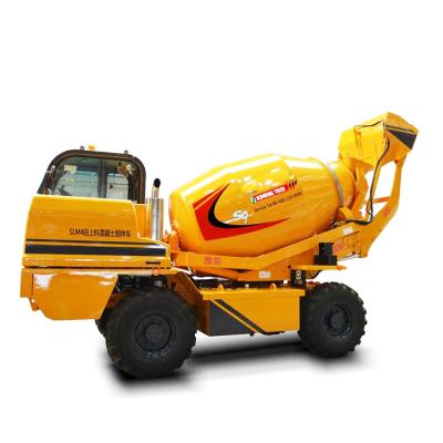 China Chinese Concrete Machinery 4m3 8 Ton SLM4 Mobile Concrete Mixer New Small Trucks Self Loading For Sale for sale