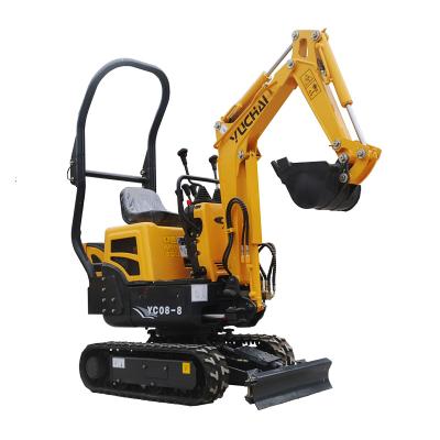 China Yc 08-8 Adjustable Chassis Crawler Excavator Company Yuchai Micro Excavator Digger 800kg for sale