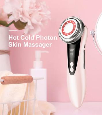 China Hot Cold EMS Anti-Puffiness Led Micro Topical Facial Skin Care Face Rejuvenation Beauty Device for sale