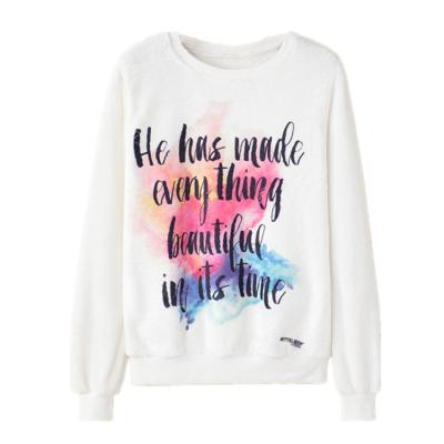 China Harajuku Viable Creative Letter Blouse Sweaters Women Casual Girl Gently Sweat Tops Sweatshirts Sweater for sale