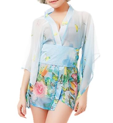 China New Style QUICK DRY Women's Short Mini Sexy Nightshirt Nightgown Pajamas Kimono Lingerie Nightgown Pajamas for sale