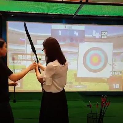 China 30points 3D Touch Animation Interactive Archery Shooting Interactive Wall Projector PP4 for sale