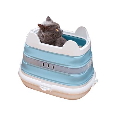 China Cate Cage Pet Travel Carrier Breathable Folding Portable Plastic Box for sale