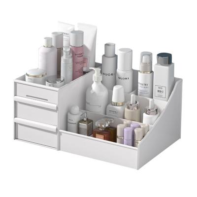 China Modern Simple Type Bedroom Desktop Multi-layer Rack Cosmetic Drawer Storage Box for sale