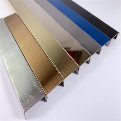 China Modern special-shaped decorative line stainless steel titanium edging strip u-type l-type line background wall door and window sill for sale