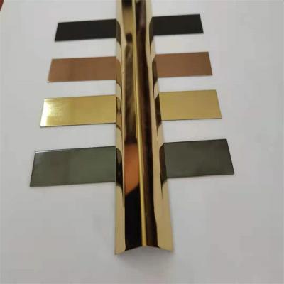 China Modern Furniture Decorative Floor Transition Tile Strips Stainless Steel Tile Trim for sale