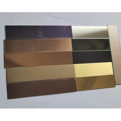 China Modern OEM ODM Service Metal Sheet Laser Customs Design 304 Decor Stainless Steel Tile Sharpening Joint Panels for sale