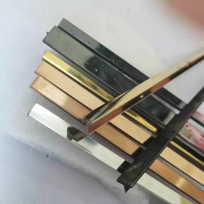 China Factory Promotion Decor Accessories Modern Stainless Steel T Profile Tiles Decorative Strips for sale