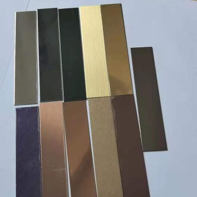 China New Design Modern Car Accessories Factory Metal Strip Decor Stainless Steel Interior Decorative Flat Strip for sale