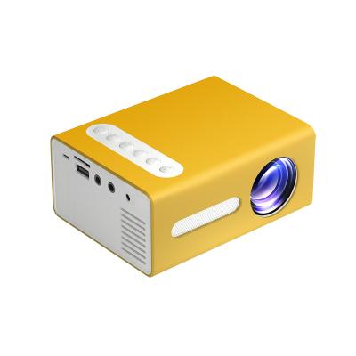 China Pico Digital LED Mini Projector HD 1080P 320*240p 20000 Hours Home Theater Projector T300 Led Projector VS YG300 for sale