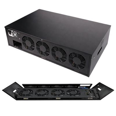 China With Fan Wholesale 847 65mm Gpu Case PC Server RX 580 Graphics Card RTX20/30 Series 8 Card Platform Gpu Case rx580 for sale