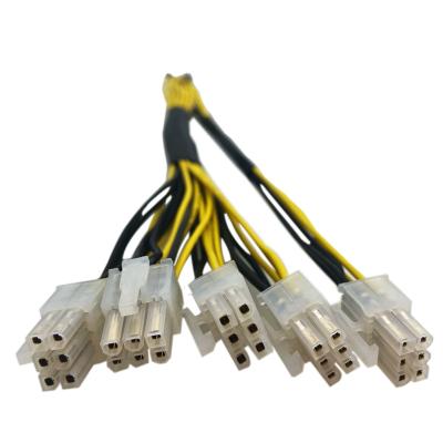 China The PSU Telecommunication Cable 5 Pcs 6 Pin Connectors Power Supply Cable Power Supply Extension Cable 18AWG 41*0.16TS For S9 S9i S9J L3+ L3++ for sale