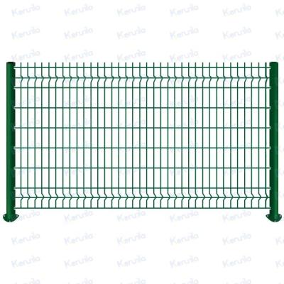 China Airport Anti Climb High Metal Wire Easily Assembled Panel Galvanized PVC Coated Security 3D Curved Wire Mesh Fence for sale