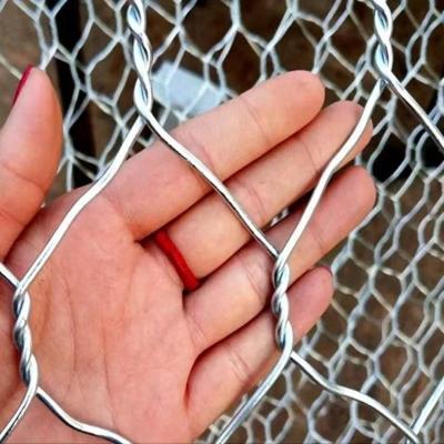 China Fence Mesh Farm Rabbit Chicken Galvanized Netting Hexagonal Wire Mesh Gabion Fence for sale