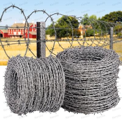 China Construction School Prison Farm Safety 10kg 50Kg Protective Price Tapes Galvanized Electric Razor Single Strand Barbed Wire Fence for sale