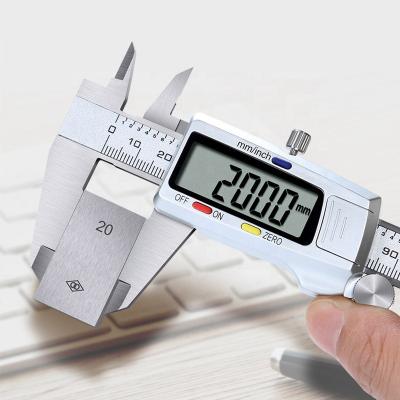 China External Inner Diameter Demension Measuring ABS Plastic Outside Cover 150mm Sliding Electronic Micrometer Digital Vernier Calipers for sale