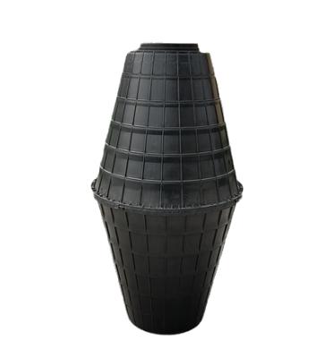 China Professional Excreta Disposal Manufacturer Low Price Adequate Inventory 7mm PE Double Urn Septic Tank Mold for sale