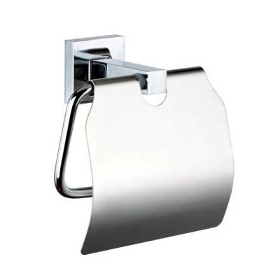 China Nningbo Modern Bathroom Accessory Wall Mounted Square Toilet Paper Holder Tissue Roll Holder for sale