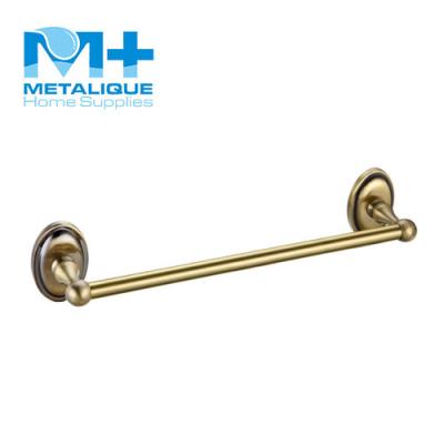 China Bathroom 24' Heater Luxury Zinc Alloy Antique Copper Towel Bar 18' Single Towel Hanger For Family 54043 for sale