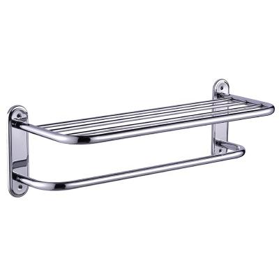 China Modern Stainless Steel Towel Shelf with One Bar, Exposed Rack, Polished Chrome, Chrome Finish for sale