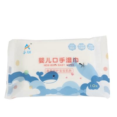 China SKIN CARE Self Owned Brand Thicken Non Woven Fabric 10pcs Packed Scented Skin Care Baby Hand And Mouth Wipes Wet for sale