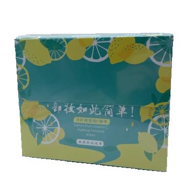 China Makeup Removal Paper Box Packed Customized OEM ODM Orders Eye Face Mouth Sustained Cleansing Makeup Removing Wet Wipes for sale