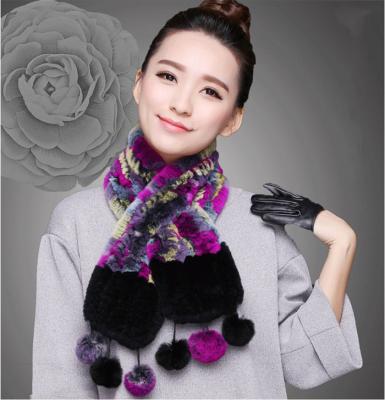 China Luxury Rex Rabbit Skin Scarf Women Friendly Warm Soft Scarf for sale